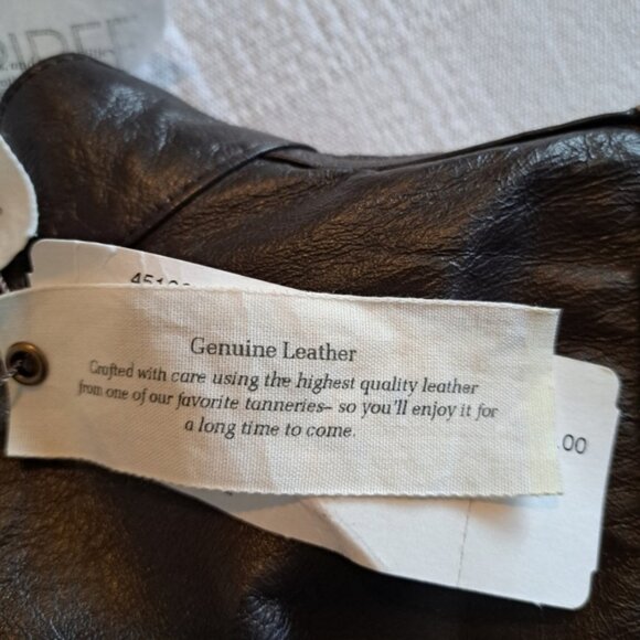 Chico's womens size 2 or Large reversible leather jacket, brown & animal print - Picture 11 of 15